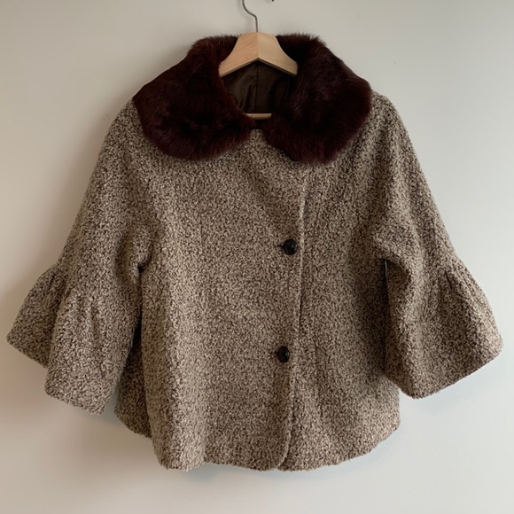 VINTAGE | 60’s Style Bell Sleeve Coat - Picture 1 of 7